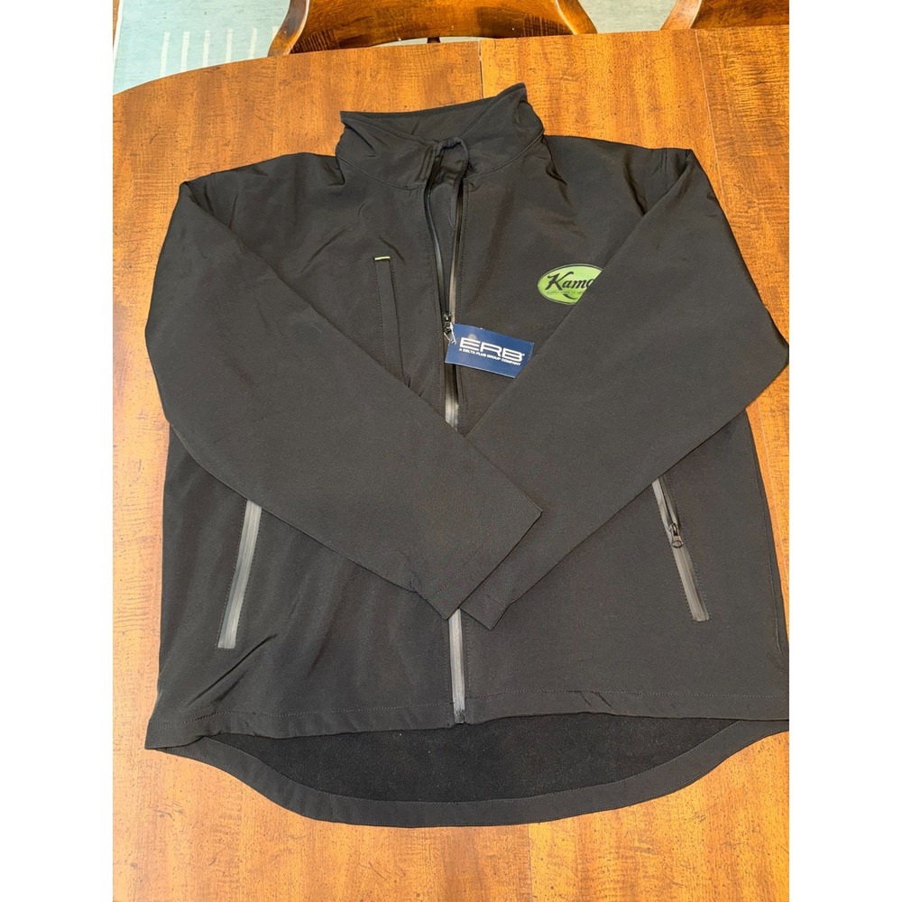 ERB Delta Plus Men's XL Black Softshell Jacket Kamco Supply Model 8000 NWT